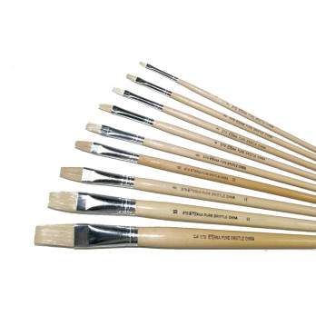 Brosse plate - Série 579  N° 6  soies de porc