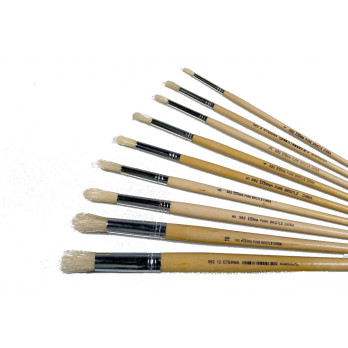 ROUND BRUSH SERIES 582 N. 3 - WHITE BRISTLE