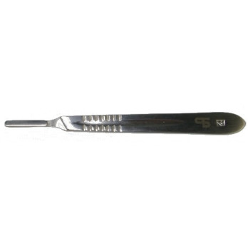 SCALPEL HANDLE N. 4 IN STAINLESS STEEL14 cm long