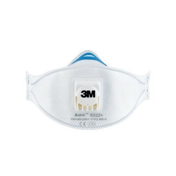 3M FACE MASK ART. 9322 for DUSTS FFP2 Class, with valve (pack of 10 pieces)