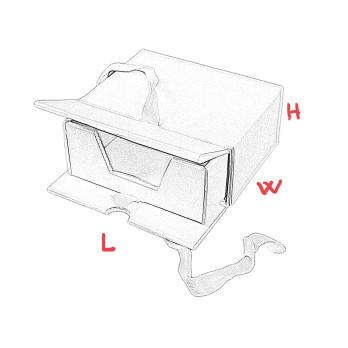 SELF-ASSEMBLY BOXES WITH ONE DRAWER “Canaletto”