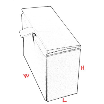 SELF-ASSEMBLY BOXES WITH DOUBLE-FLAP LID “Annigoni”