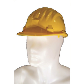 SAFETY HELMET IN POLYETYLENE YELLOW COLOUR