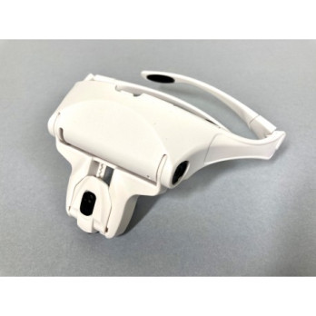 BINOCULAR MAGNIFIER MOD.ECO VISOR with incoroporated light and 5 magnifying lens