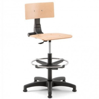 WORKSHOP REVOLVING STOOL ART. 331 in beech wood