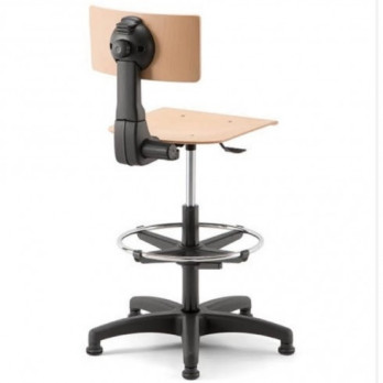 WORKSHOP REVOLVING STOOL ART. 331 in beech wood