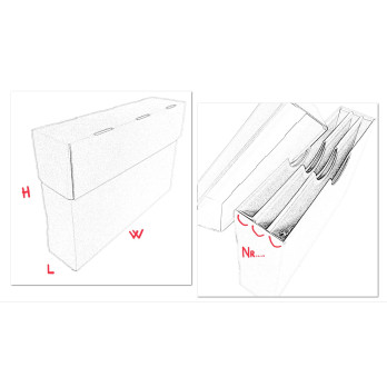 CAJAS CON TAPA Y SECTORES INTERIORES AUTOMONTANTES "D`Annunzio"