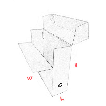 BOÎTES A MONTER AVEC COUVERCLE À RABAT “Tiziano”