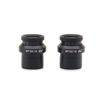 Couple d’oculaires 15x avec œilletons pour microscope SZM