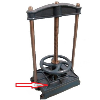 BASAMENTO DI SUPPORTO PER PRESSA PC 4050 con ripiano inferiore