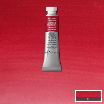 W&N WATER COLOUR ART. 004 - ALIZARIN CRIMSON - 5 ml tube - gr. 1