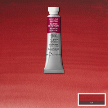 W&N WATER COLOUR ART. 507 - PERYLENE MAROON - 5 ml tube - gr. 3