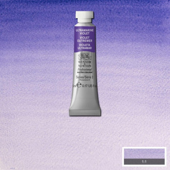 ACQUERELLO EXTRAFINE W&N -tube 5ml-art.672 Viola Oltremare_g.2