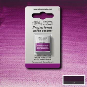 W&N WATER COLOUR ART. 491 - PERMANENT MAUVE - PAN - gr. 3