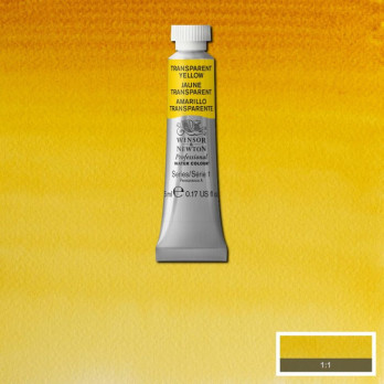 W&N WATER COLOUR ART. 653 - TRANSPARENT YELLOW - 14 ml tube - gr. 1