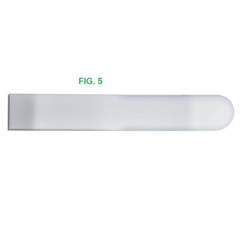 Plioir en teflon mod. 5 (bout arrondi) 190mm ép.3mm