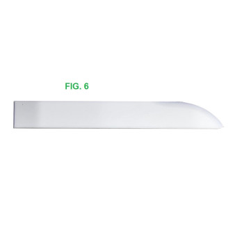 STECCA IN TEFLON Fig. 6 - lungh. 178 mm - spess. 3 mm - a coltello