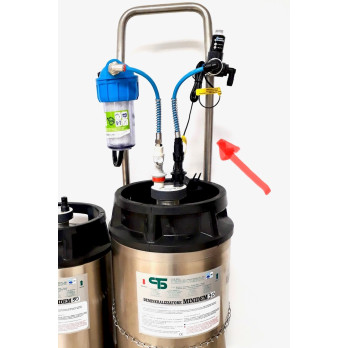 FAHRBARER STÜTZRAHMEN FÜR DEMINERALISIERER MOD. MINIDEM 20