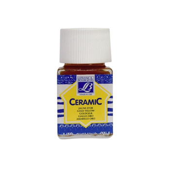 FARBEN "CERAMIC" L&B -FLÄSCHCHEN 50ml- art.176 Gold Gelb