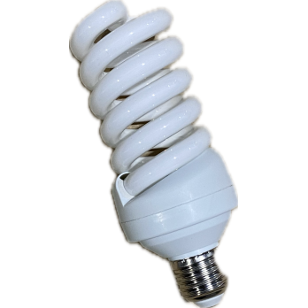 LAMPADINA FLUORESCENTE A SPIRALE per CTS ART LUX 5 e PORTALAMP.CANTIERE