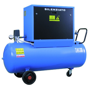 WHEELED NOISELESS AIR COMPRESSOR WITH TANK MOD. SO 43/85-200