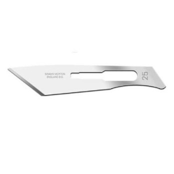 Scalpel Blade N.25 "SWANN-MORTON" (pack size 100pcs)