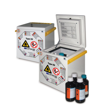 ARMOIRE DE SÉCURITÉ "CHEMISAFE FIRE COMBISTORAGE UNDERBENCH" SAFETYFIRECASE