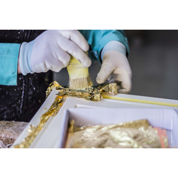 Blattfalschgold dim. 16x16 cm ( Pack.500 Blatt)