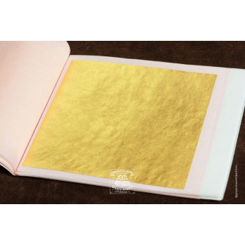 GENUINE GOLD 23 3/4K (985/1000) size 8x8 cm (pack of 25 leaves)