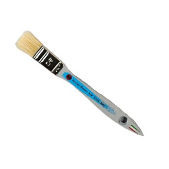 FLACHER BREITER PINSEL Serie 303 Nr. 20 reine weiße Naturborste – Stärke 6 mm