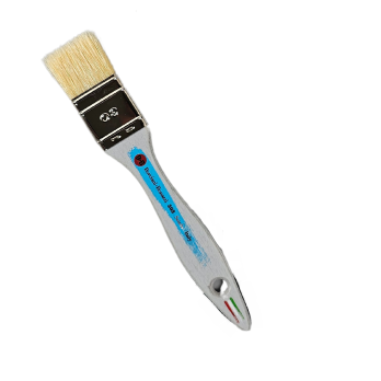 FLACHER BREITER PINSEL Serie 303 Nr. 30 reine weiße Naturborste – Stärke 6 mm