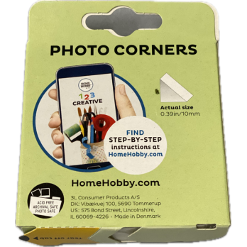 SELF-ADHESIVE MOUNTING CORNERS 10x10 mm