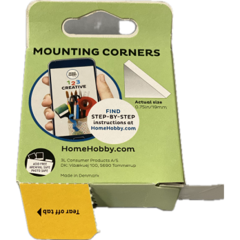 SELF-ADHESIVE MOUNTING CORNERS 20x20 mm
