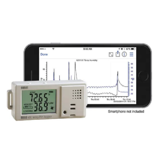 ENREGISTREUR DE DONNÉES HOBO BLUETOOTH MOD. MX 1101 avec 2 canaux d’enregistremt