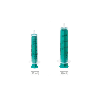 KUNSTSTOFFSPRITZE mit TEFLON-KOLBEN, 20 cc