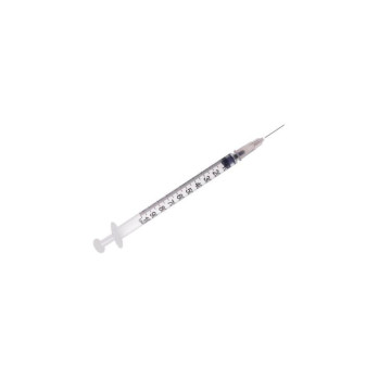 PLASTIC SYRINGE 1 cc with needle (pack of 10 pcs)