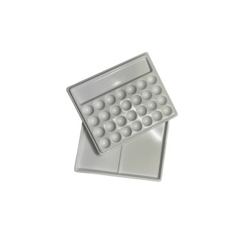 TAVOLOZZA RETTANGOLARE CON COPERCHIO dim. 18x15 cm