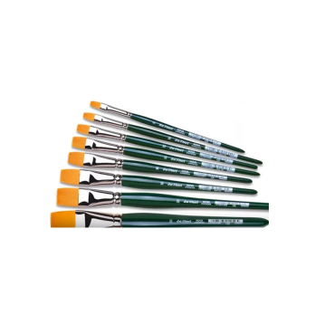 PENNELLO PIATTO SERIE 122 DV N.  6 manico corto verde