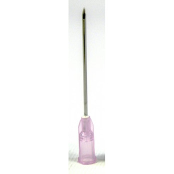 AGO ACCIAIO INOX diam. 1,2 mm a punta -con attacco in plastica, lungh.tot. 55 mm