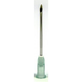 POINTED NEEDLE IN STAINLESS STEEL diam. 2.1 mm with plastic hub