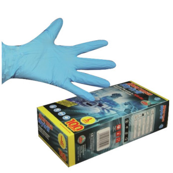GANTS CHIRURGICAUX EN NITRILE - Bte de 100 - Taille L
