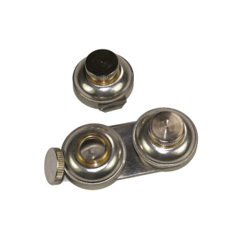 DOUBLE NICKEL-PLATED BRASS DIPPER ART.016 - size 54x32 mm