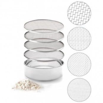 SIEVE IN STAINLESS STEEL diam. 230 mm - complete with 4 interchangeable nets