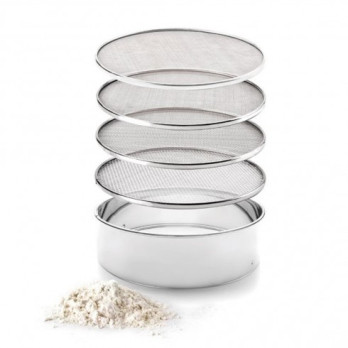 SIEVE IN STAINLESS STEEL diam. 230 mm - complete with 4 interchangeable nets