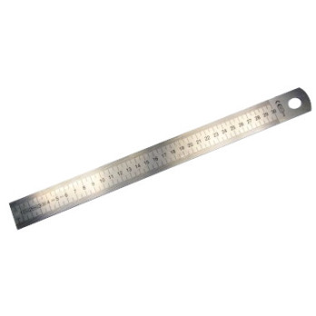 LINEAL aus rostfreiem Stahl, Länge 50 cm