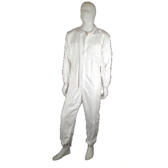 TUTA BIANCA IN COTONE TG. L  (50-52)